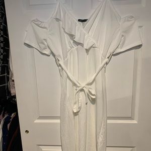 White off the shoulder dress